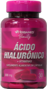 Ácido Hialurônico 500mg 30 Cápsulas Herbamed Beauty