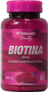 Biotina 45mcg/500mg 60 Cápsulas Herbamed Beauty