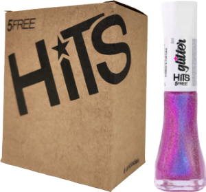 Esmalte Hits Glitter Diamante Fortuna 8ml C/ 6 Unidades