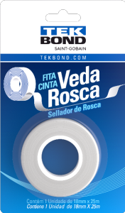 Fita Veda Rosca 18mm X 10m Tekbond Ref 78072714812
