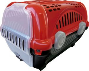 Caixa De Transporte Luxo N°1 ( C43 X L30 X A28,5cm) Vermelho Furacão Pet Ref 0521