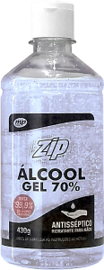 Álcool Gel 70% Zip Clean Antisséptico 430g