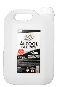 Álcool Gel 70% Zip Clean Antisséptico 5l