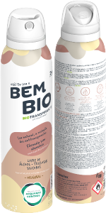 Desodorante Aerosol Bem Bio Biotranspirante Original  Livre Álcool Triclosan Silicones 24h 150ml