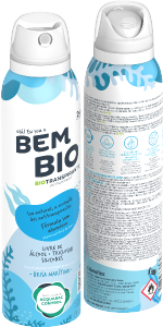 Desodorante Aerosol Bem Bio Biotranspirante Brisa Maritima Livre Álcool Triclosan Silicone 24h 150ml