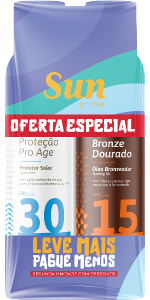 Kit Protetor Solar Sun Prime Fps 30 + Óleo Bronzeador Fps 15 150ml
