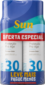 Kit 2 Protetor Solar Sun Prime Spray Fps 30 Proteção Pro Age 150mg / 114g