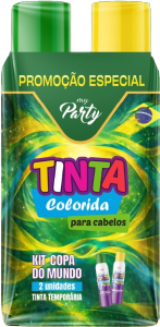 Kit Tinta Temporária My Party 2 Unidades