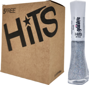 Esmalte Hits Glitter Atenas 8ml C/ 6 Unidades