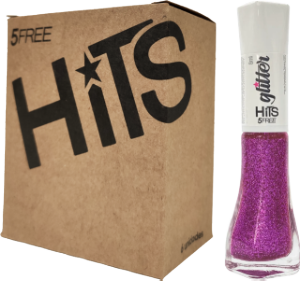 Esmalte Hits Glitter Amsterdam 8ml C/ 6 Unidades