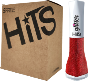 Esmalte Hits Glitter Lisboa 8ml C/ 6 Unidades