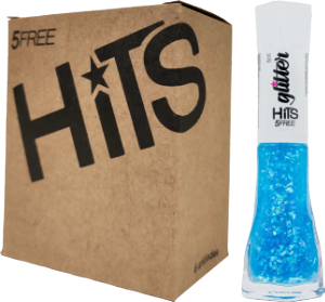 Esmalte Hits Glitter Blueberry Jelly 8ml C/ 6 Unidades