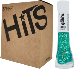 Esmalte Hits Glitter Lemon Jelly 8ml C/ 6 Unidades