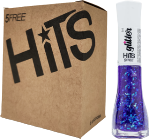 Esmalte Hits Glitter Grape Jelly 8ml C/ 6 Unidades