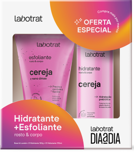 Kit Dia A Dia Labotrat Esfoliante 150g + Hidratante 190g Cereja