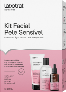 Kit Facial Labotrat Dermo Skin Pele Sensível C/ 3 Itens