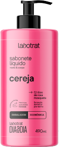 Sabonete Líquido P/ Rosto E Corpo Labotrat Dia A Dia Cereja 490ml