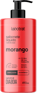 Sabonete Líquido P/ Rosto E Corpo Labotrat Dia A Dia Morango 490ml