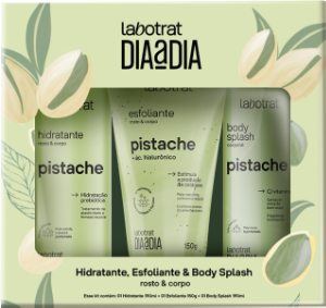 Kit Dia A Dia Labotrat Esfoliante 150g+Hidratante 190ml+Body Splash Pistache