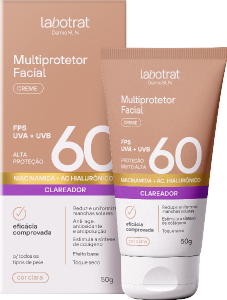 Multiprotetor Facial Creme Labotrat Dermo Sun Fps 60  Bege Claro 50g