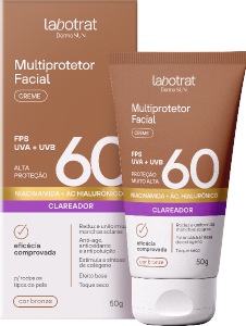 Multiprotetor Facial Creme Labotrat Dermo Sun Fps 60  Bronze 50g