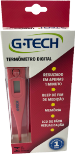 Termômetro Clínico Digital Gtech 100% Resistente À Água C/ Alarme De Febre Rosa Thgt1027r