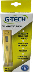 Termômetro Clínico Digital Gtech 100% Resistente À Água C/ Alarme De Febre Thgt1027am