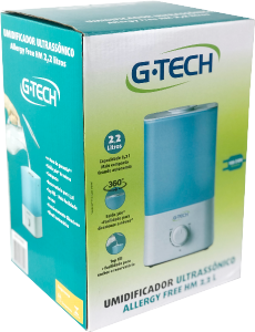 Umidificador Ultrassônico Allergy Gtech Free Bivolt 2,2l
