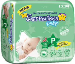 Fralda Estrelinha Baby Pacote Prático P 20 Unidades