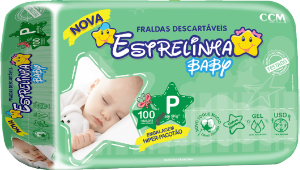 Fralda Estrelinha Baby Hiper Pacotão P 100 Unidades