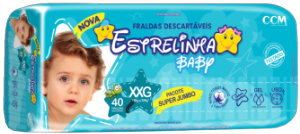 Fralda Estrelinha Baby Super Jumbo Xxg 40 Unidades