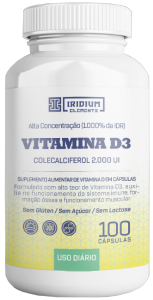 Vitamina D 2000ui 100 Comprimidos Iridium Elements