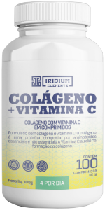 Colageno+Vitamina C 100 Comprimidos Iridium Elements
