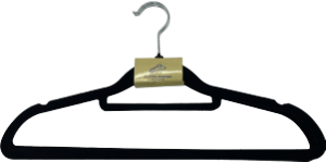 Cabide De Veludo 41,5x22cm Cores Sortidas 3 Unidades Sm Lar