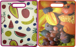 Tábua De Corte Decorada Polipropileno 38x31cm Cores Sortidas Sm Lar