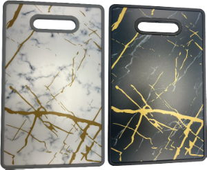 Tábua De Corte Marmorizada Polipropileno 30x20cm Cores Sortidas Sm Lar