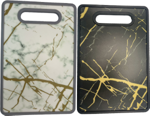 Tábua De Corte Marmorizada Polipropileno 37x23cm Cores Sortidas Sm Lar