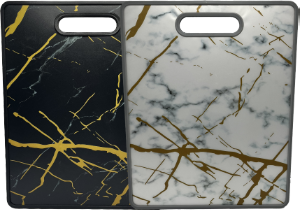 Tábua De Corte Marmorizada Polipropileno 38x31cm Cores Sortidas Sm Lar