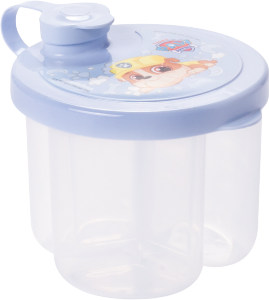 Dosador De Leite Em Pó Patrulha Canina Baby Menino C/3 Compartimentos 300ml Plasútil Ref 17914