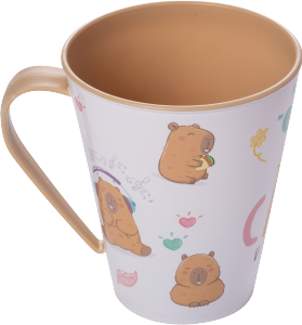 Caneca Capivara 360ml (C11,1xl8,7xa10,2cm) Plasútil Ref 17848