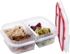 Marmita Trava Mais C/ 2 Divisórias Vermelha Plasútil Ref 17785