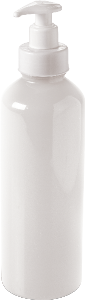 Porta Sabonete Líquido Plástico C/ Bomba 480ml Branco Plasútil Ref 13114