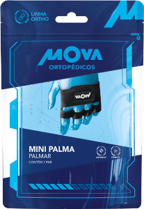 Mini Palma Palmar Neomove Preta M(9,5cm) Mova Ortopédicos