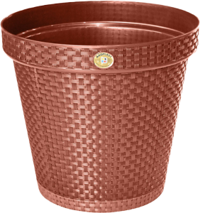 Vaso Redondo Rattan 20l (A314x C345cm) Terracota Arqplast Ref 25823