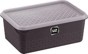 Multiuso Multi Retangular 1l (A7,5 X C12,5 X L18,7)Cm Preto Uz Ref Uz396-Pr