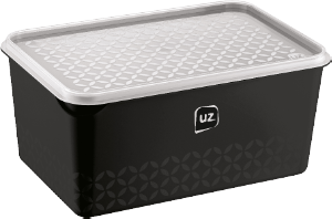 Multiuso Multi Retangular 3l (A11,4 X C16,2 X L24,3)Cm Preto Uz Ref Uz398-Pr