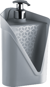Dispenser Click 500ml (P9,2x L9,6x A18,5cm) Cinza Uz Ref Uz435-Cin