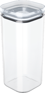 Organizador Hermético C/ Tampa 1,5l Transparente Uz Ref Uz1313-Tr